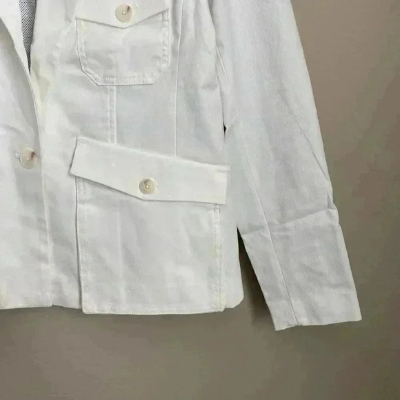Anthropologie Neve Utility Jacket White Size 8 - Picture 7 of 16